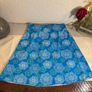 Colorado Clothing Tranquility Women's Stretch Skirt‎ Size Medium. Teal floral